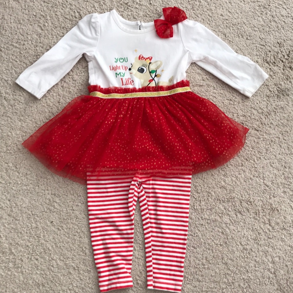 Rudolph 2-piece dress & pant outfit